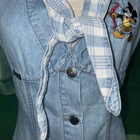 The Authentic JEANS MANGO vtg 90's DISNEY MICKEY DRESS(No size-see measurements) - Picture 7 of 15